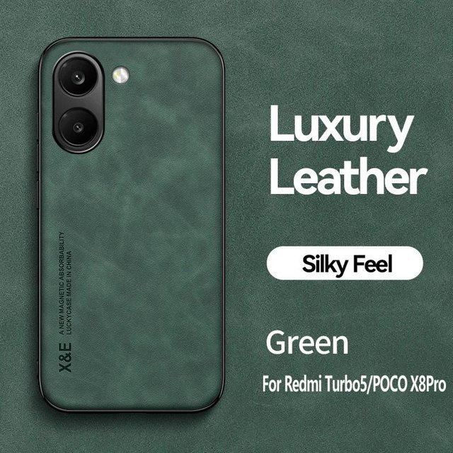 Magnetische Leder Handyhülle für Xiaomi Poco X8 Pro und Poco X8 Pro Max - Bild 1