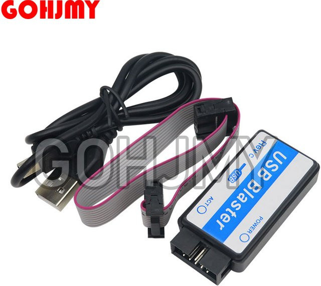 GOHJMY USB Blaster Mini JTAG Verbindungskabel 10-polig in Schwarz für CPLD FPGA NIOS Programmierer und alle Altera Geräte - Bild 1