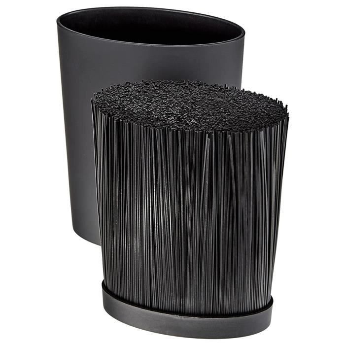 Messerblock ARCOS Oval Universell Schwarz aus Kunststoff B/T/H: 22,0 x 16,0 x 6,5 cm - Bild 3