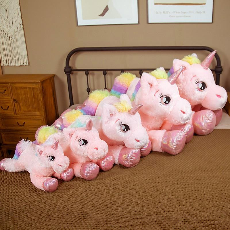 Einhorn Kuscheltier Rosa Regenbogen Plüsch Puppe - Bild 2