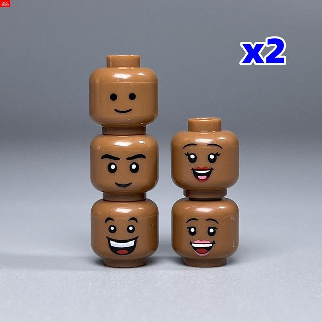 Yiran toy MOC Steine Bräunlich-brauner Ausdruck Figur Kinderpuppe 6–12 Jahre - Bild 1