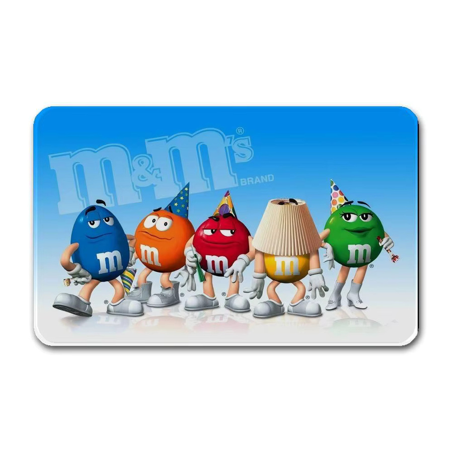 M-M&M Candy Snacks rutschfeste Badezimmermatte von Potdemiel für Waschküche, Wohnzimmer und Balkon - Bild 4