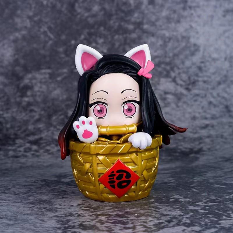 MIFEN Demon Slayer Kamado Nezuko Figur Glückskatze Actionfigur - Bild 3