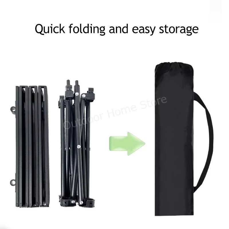 DUTRIEUX Tragbarer Camping-Klapptisch aus Aluminiumlegierung in Schwarz, ultraleichter Esstisch für Picknick und Wandern - Bild 5