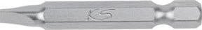 KS Tools Schlitz-Bit 1/4 Zoll Classic, Antrieb 6,3 mm, Abtrieb 11 mm, Silber - Bild 1