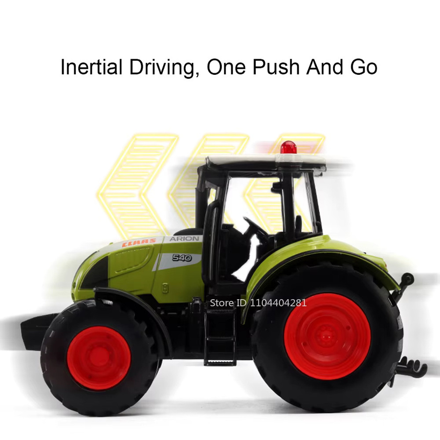 MAKEDA Landwirtschaft Traktor, Modell Spielzeug, 1:32, Metall, Gummi - Bild 3