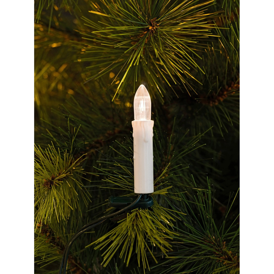 Konstsmide LED Baum Lichterkette mit 20 warmweißen Topbirnen für innen, grün/weiß - Bild 2