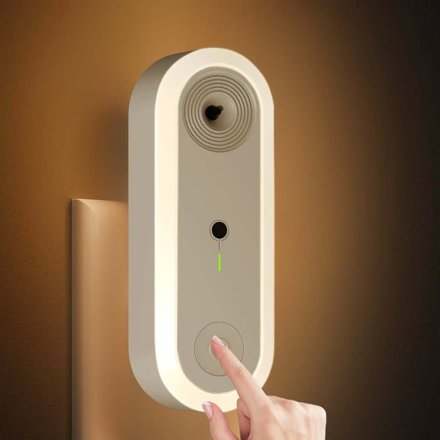 AMARYLLIS Intelligente Nachtbeleuchtung in Weiß mit Touch-Funktion und Dämmerungssensor für Kinderzimmer, Schlafzimmer und Flur - Bild 1