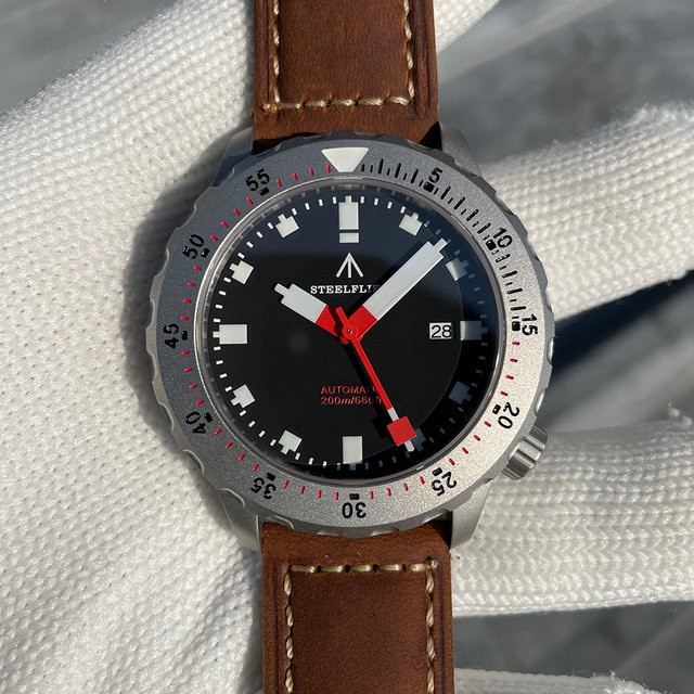 STEELFLIER Taucheruhr, Automatik, Edelstahl, Saphirglas, 20 ATM, Herren - Bild 1