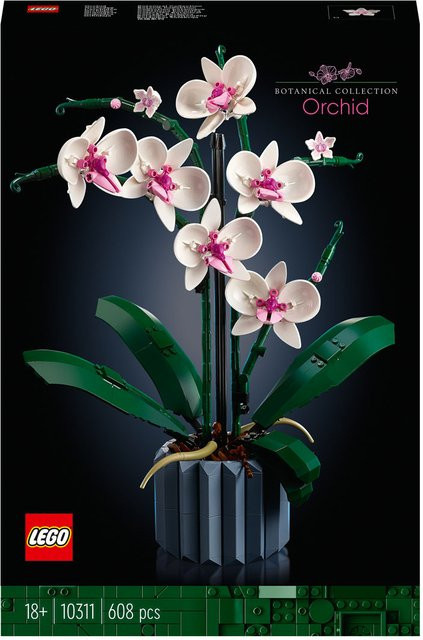 LEGO Icons Orchidee 10311 Dekoration in Weiß, Rosa, Blau und Braun - Bild 1