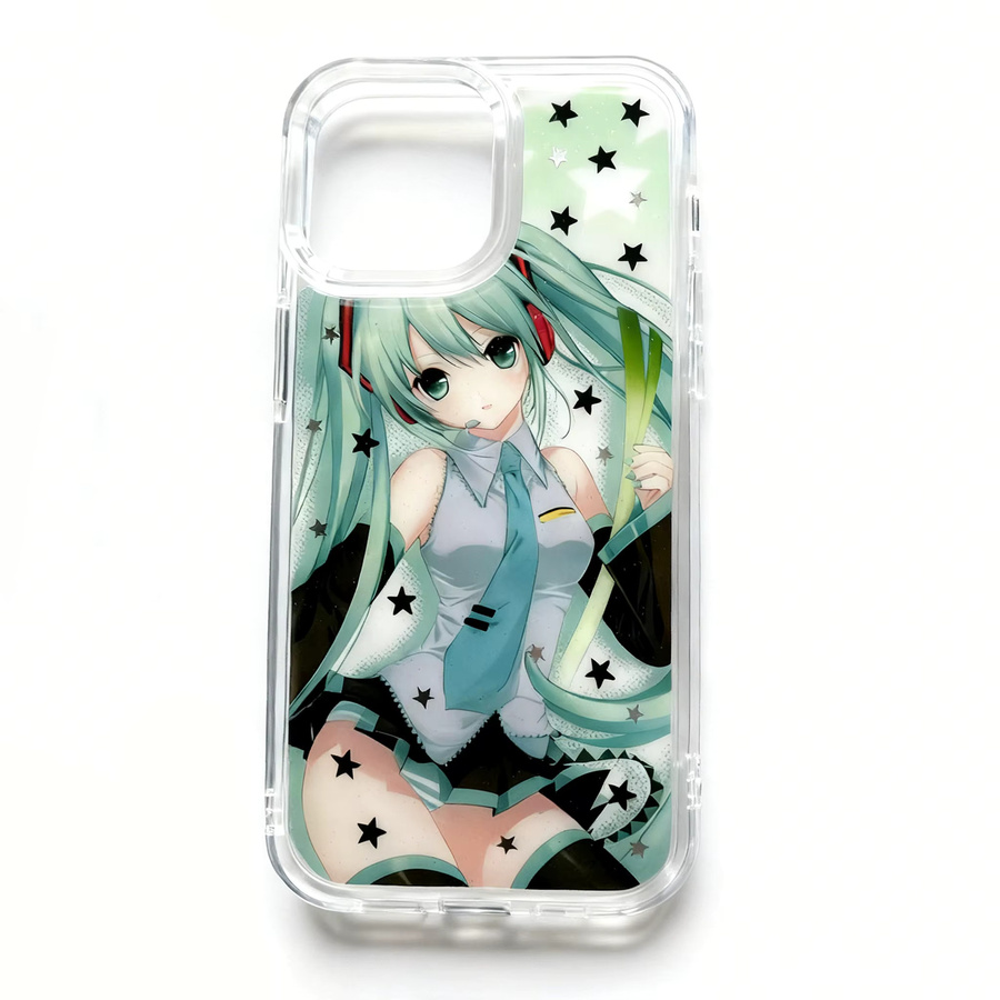 Potdemiel Y2K Anime Mädchen Sterne Handyhülle für iPhone 16 15 14 13 12 11 Pro Max Plus XR XS Transparente Rückseite - Bild 2