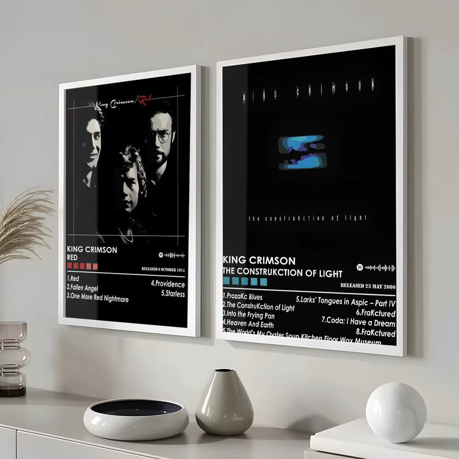 K-King C-Crimson Poster abstrakte Wandkunst in Schwarz für deine moderne Heimdekoration - Bild 4