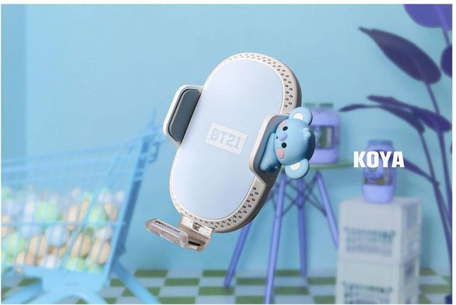 BT21 Air Clean KOYA kabelloses Schnellladegerät für das Auto mit USB-C in Weiß - Bild 1