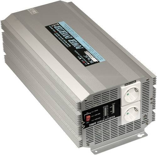 Mean Well Wechselrichter A302-2K5-F3 2500W 24 V/DC - 230V in Silber - Bild 1