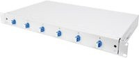 Digitus LWL-Patchpanel DN-96330/9 mit 6 LC Ports, bestückt, 1 HE, grau und weiß - Bild 1