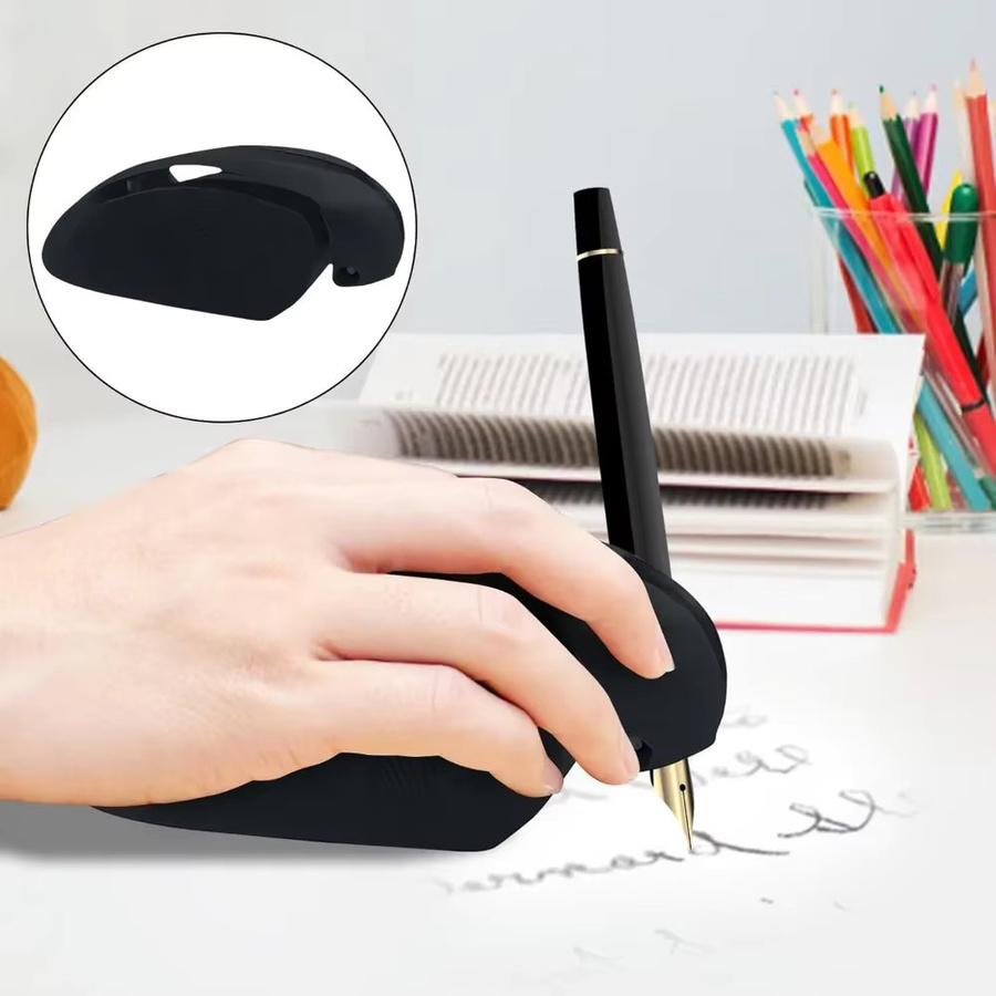 Assistive Schreib- und Zeichenvorrichtung als Handschrifthilfe und Bleistifthalter für Kleinkinder in Schwarz aus Kunststoff - Bild 1