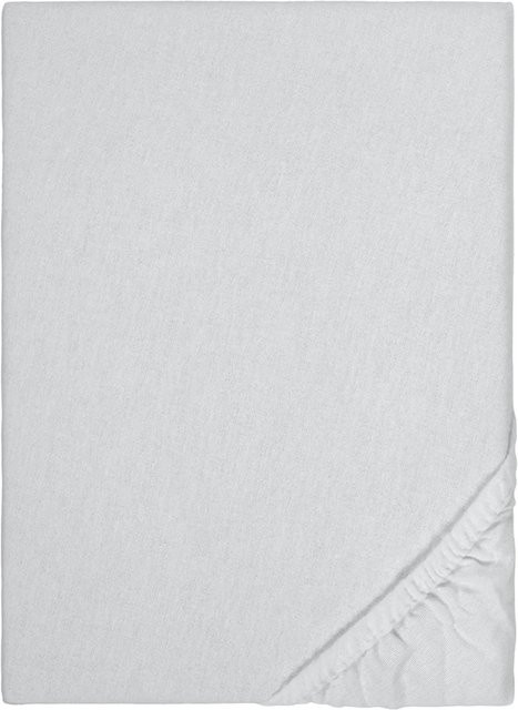 Matratzen Discount Spannbetttuch Silber Grau B/T: 140 x 200 cm - Bild 1