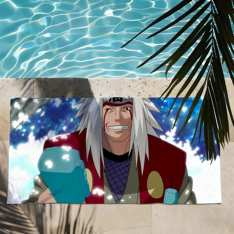 Naruto Anime Jiraiya Handtuch, schnelltrocknend und sandabweisend, Multicolour - Bild 3