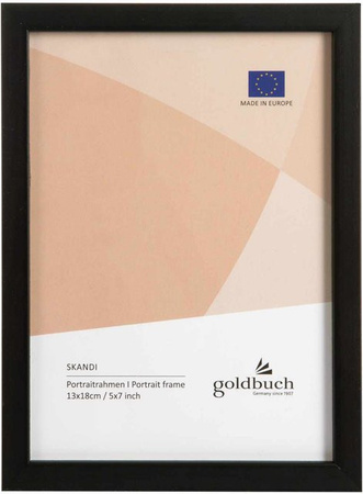 goldbuch Bilderrahmen aus Holz in Schwarz, Breite: 13 cm, Höhe: 18 cm