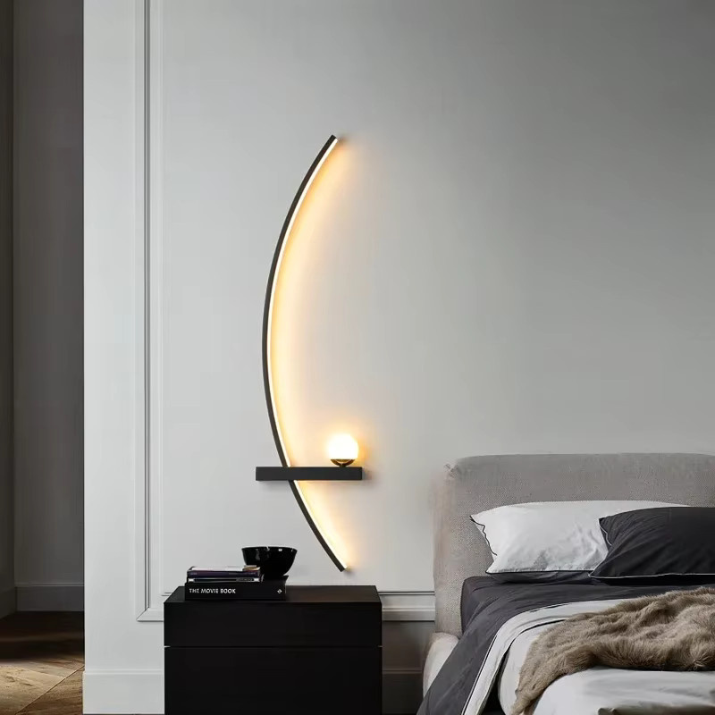 DAMIASMIL Nordische LED Wandleuchte mit integriertem LED-Streifen für Wohnzimmer, Schlafzimmer und Treppen - Bild 2