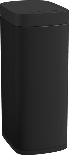 HOMCOM Sensor-Mülleimer 50l Schwarz mit Bewegungssensor und Fingerabdruckschutz - Bild 1