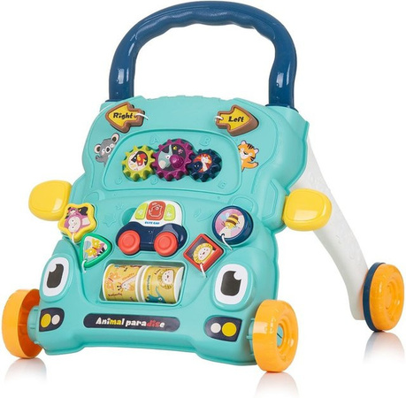 Chipolino Lustige Tiere Lauflernwagen mit Musik und Licht blau