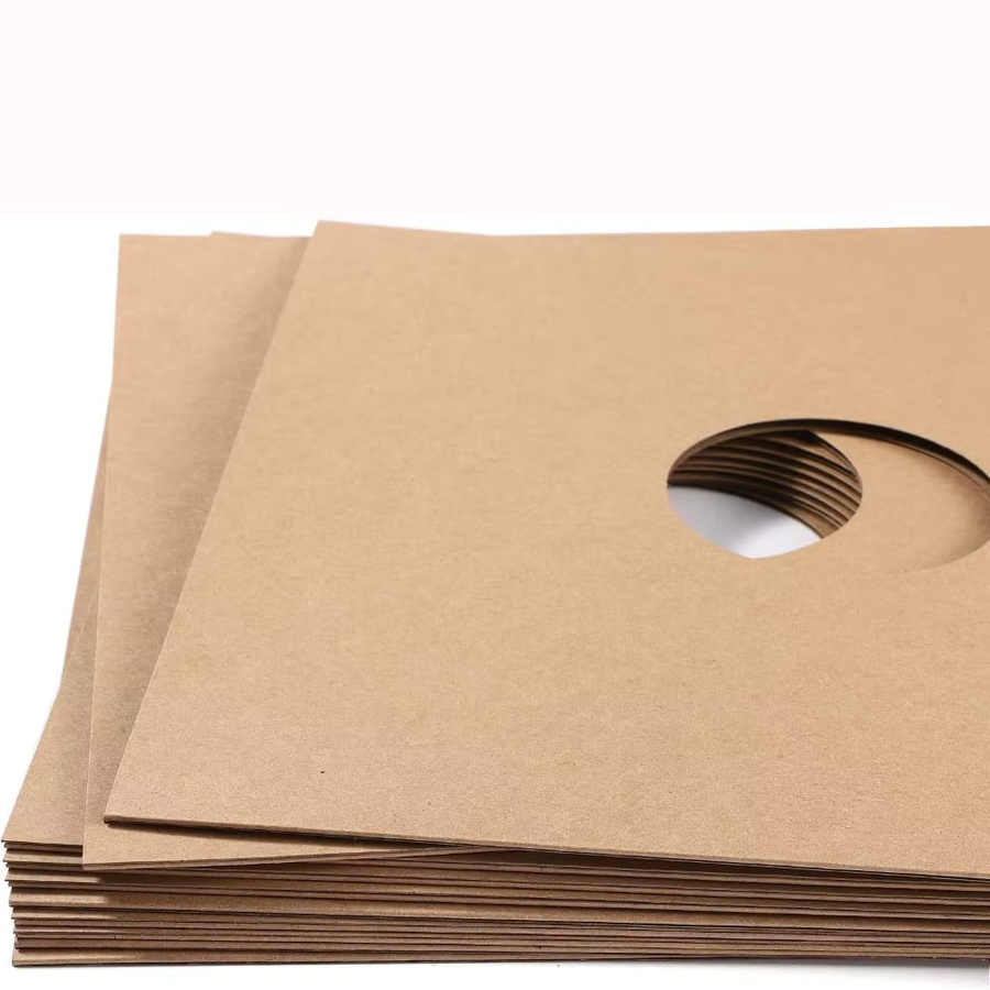 Braune Vinyl-Schallplatten-Hüllen aus Kraftpapier für 7, 10 und 12 Zoll Albumcover - Bild 4