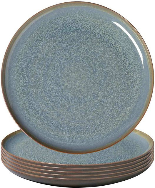 Villeroy & Boch like. Speiseteller Crafted Breeze Blau aus Porzellan 6er Set Durchmesser: 29 cm - Bild 1