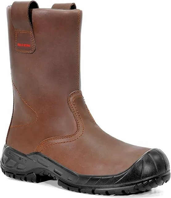 Elten Sicherheitsschlupfstiefel Rigger Boot Form C ESD S3 Ci aus Rindleder in Braun, Größe 41 - Bild 1