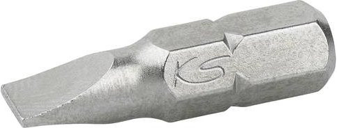 KS Tools CLASSIC Schlitz-Bit 1/4 Zoll, Breite: 6,5 mm, Länge: 25 mm, Farbe: Silber - Bild 1