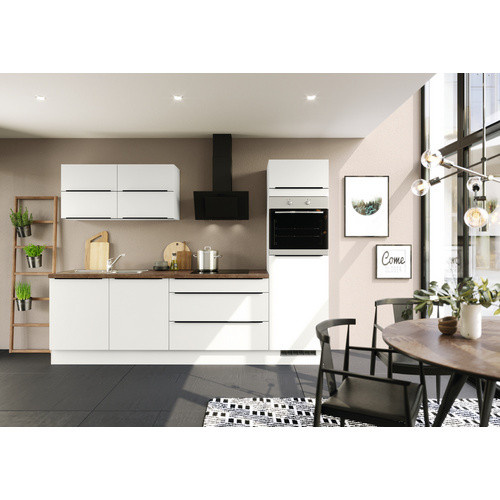 IMPULS Küchen Küchenzeile IBZ4280U6 in Weiß, Modern, Breite: 280 cm, Höhe: 206,2 cm, Tiefe: 60 cm - Bild 2