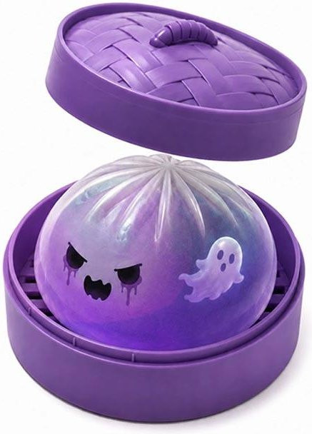 Teigtaschen Squishy Halloween Geist Brötchen Spielzeug, blue - Bild 1