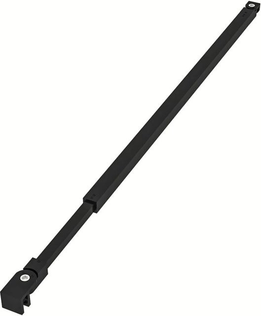 AICA Stabilisator für Duschkabine und Glaswand in Schwarz mit Chrom-Finish, Breite: 73-120 cm, für 6-10 mm Glasstärke - Bild 1