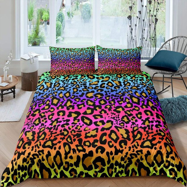 Bettwäsche Set Your Warm Home Rosa Leopard Muster aus Polyester, 2/3-teilig, B: 140 cm, L: 210 cm - Bild 1