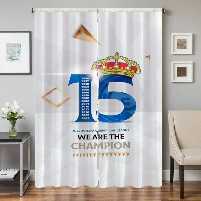 Verdunkelungsvorhänge R-real M-madrid Cf Set aus 2 Stück für Wohnzimmer und Schlafzimmer, Breite: 96 cm, Höhe: 183 cm - Bild 1