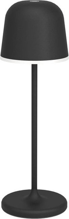 Eglo LED-Tischleuchte Mannera Schwarz dimmbar mit Touch-Funktion und Akku Höhe: 34 cm, Breite: 11 cm