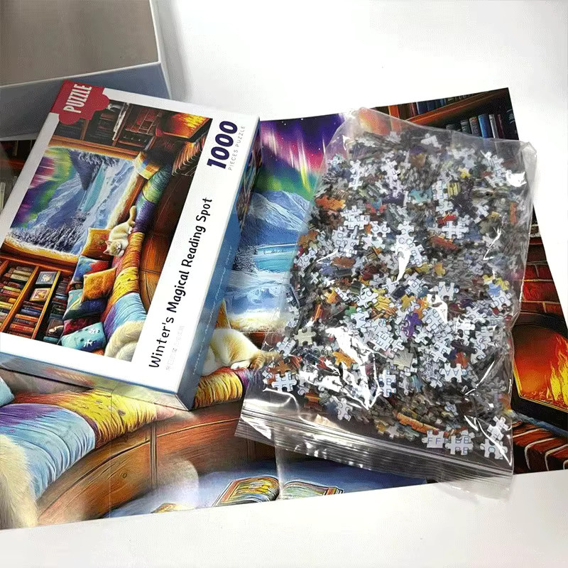 MaxRenard Mini-Puzzle, schlafendes Katzen-Design, 1.000 Teile - Bild 5