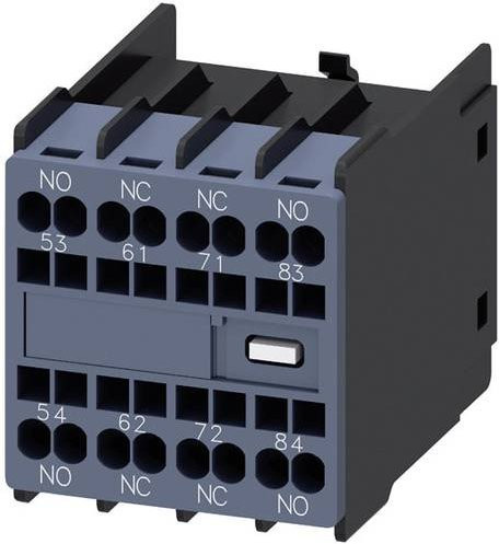 Siemens Indus.Sector Hilfsschalterblock 2S+2Ö, Baugröße S00, Farben: Schwarz und Grau, 3RH2911-2GA22 - Bild 1