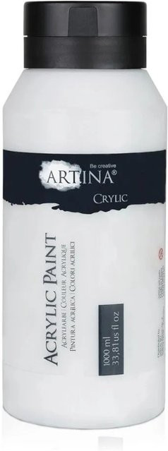 Artina Acrylfarbe Titanweiß 1000 ml - Bild 1