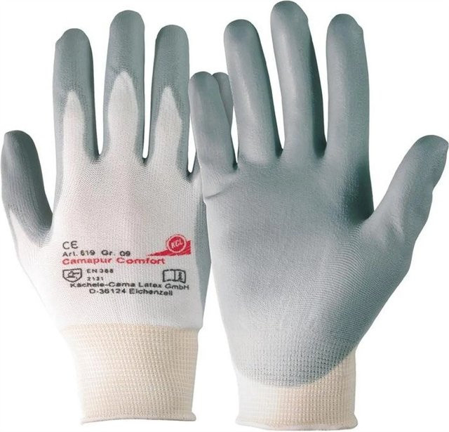Honeywell Camapur Comfort 619 Schutzhandschuhe Weiß Grau Größe 9 - Bild 1