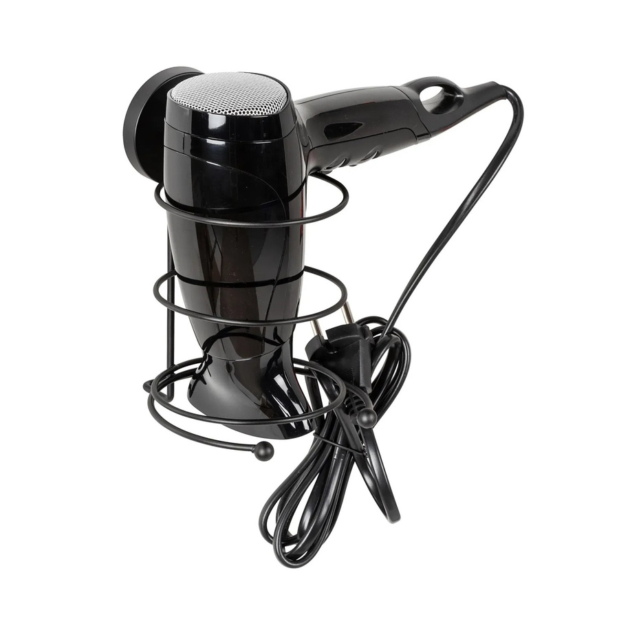 Wenko Haartrockner-Halter Vacuum-Loc Milazzo, Schwarz, H x B: 17,5 x 14,5 cm - Bild 3
