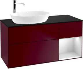 V&B Waschtischunterschrank Finion mit Wandbeleuchtung, Farbe Weiß lackiert, B/T/H: 120 x 50,1 x 60,3 cm - Bild 1
