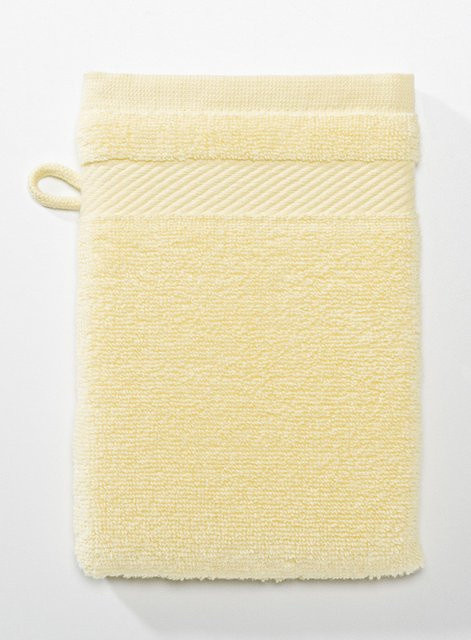 casa NOVA Waschhandschuh, gelb, Cotton Terry, Unisex - Bild 1