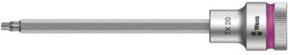 Wera Zyklop Bitnuss 8767 C HF TX mit 1/2 Zoll Antrieb, Torx T20, Farbe Silber - Bild 1
