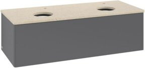 V&B Waschtischunterschrank Antao mit Beleuchtung und lackierter Oberfläche, B/T/H: 120 x 36 x 50 cm - Bild 1