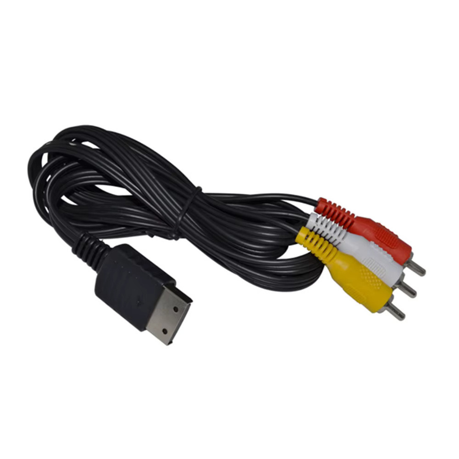 OULLX RCA Audio-Video-Kabel für SEGA Dreamcast, Schwarz, Länge: 1,8 m - Bild 2