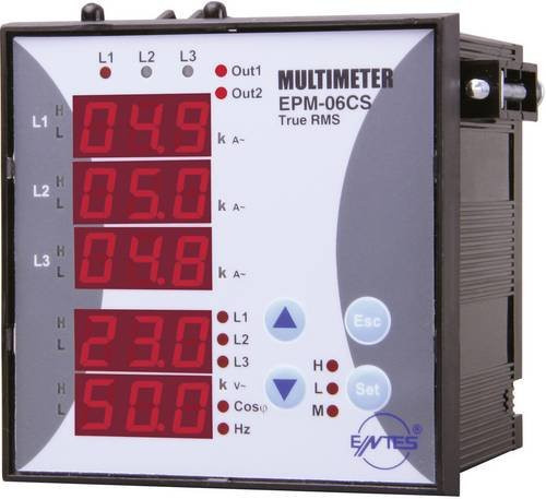 ENTES EPM-06CS-96 Digitales Einbaumessgerät in Weiß - Bild 1