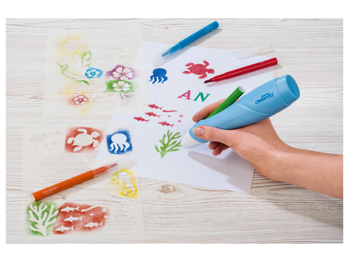 CRELANDO Airbrush-Starterset in Bunt/Mehrfarbig - Bild 2