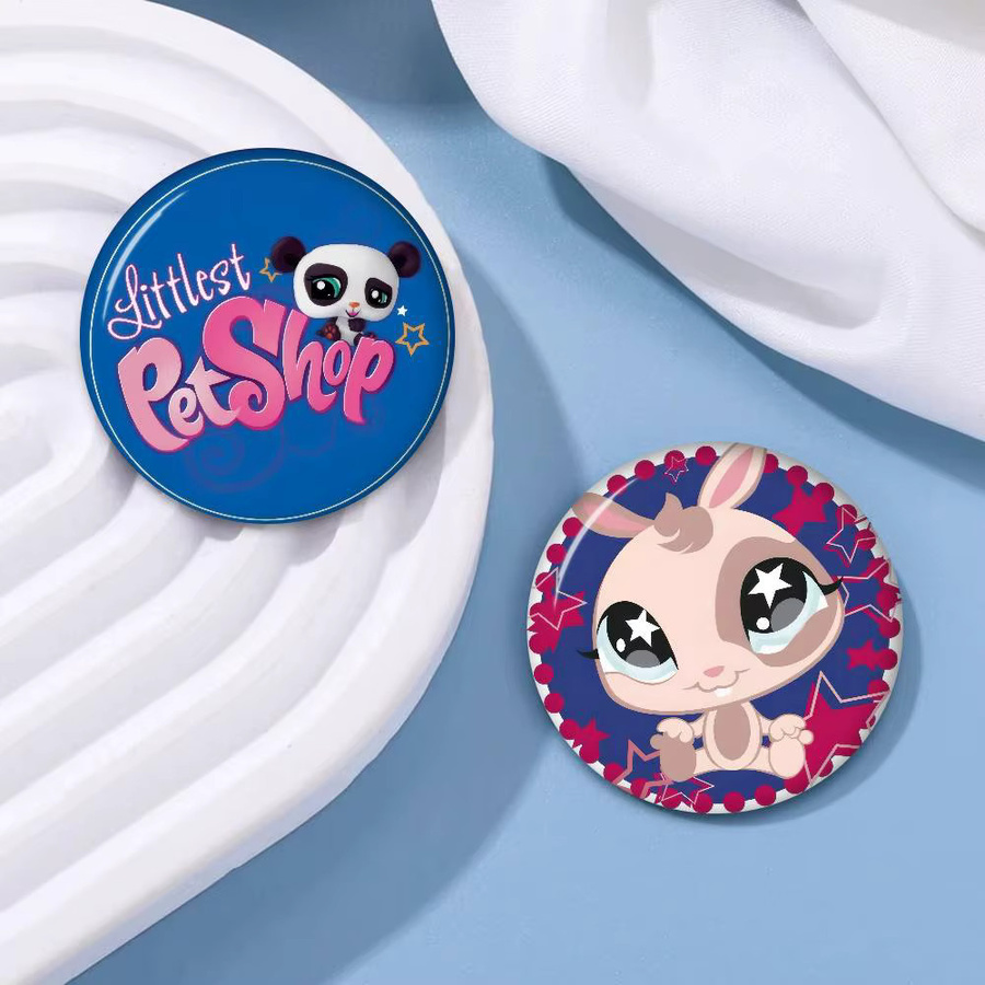 Brosche Weißblech, Bunt, Littlest Logo Pet Shop - Bild 2