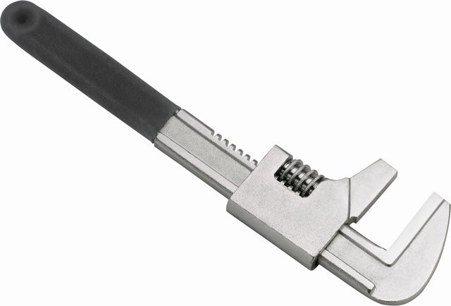 LUX-TOOLS Eckrohrzange Classic aus Stahl in Silber mit Kunststoffgriffen, Länge: 280 mm - Bild 1